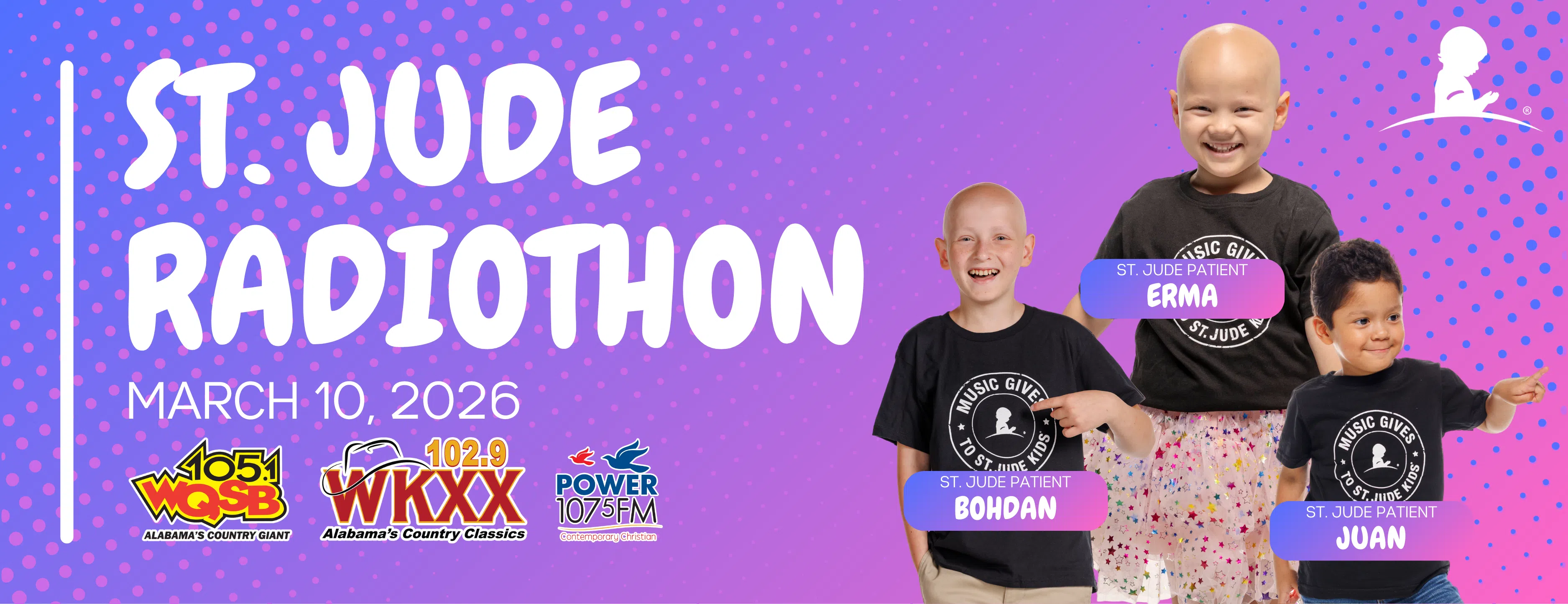 Feature: https://sandmountainbroadcasting.com/st-jude-radiothon/