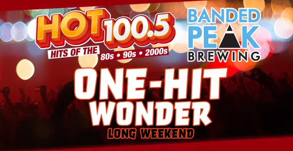The HOT 100.5 One-Hit Wonder Long Weekend  HOT 100.5 - Hits of the 80s ·  90s · 2000s