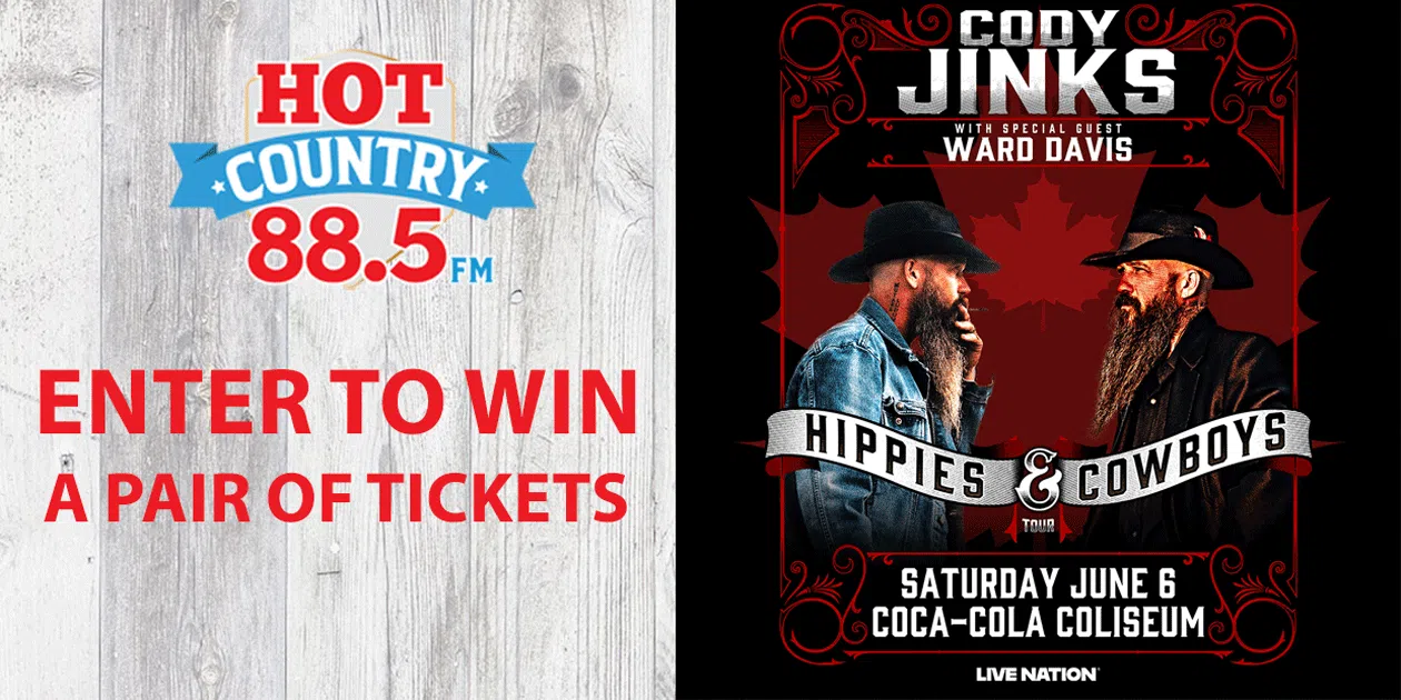 Feature: https://hotcountry885.ca/win/enter-to-win-a-pair-of-tickets-to-see-cody-jinks/