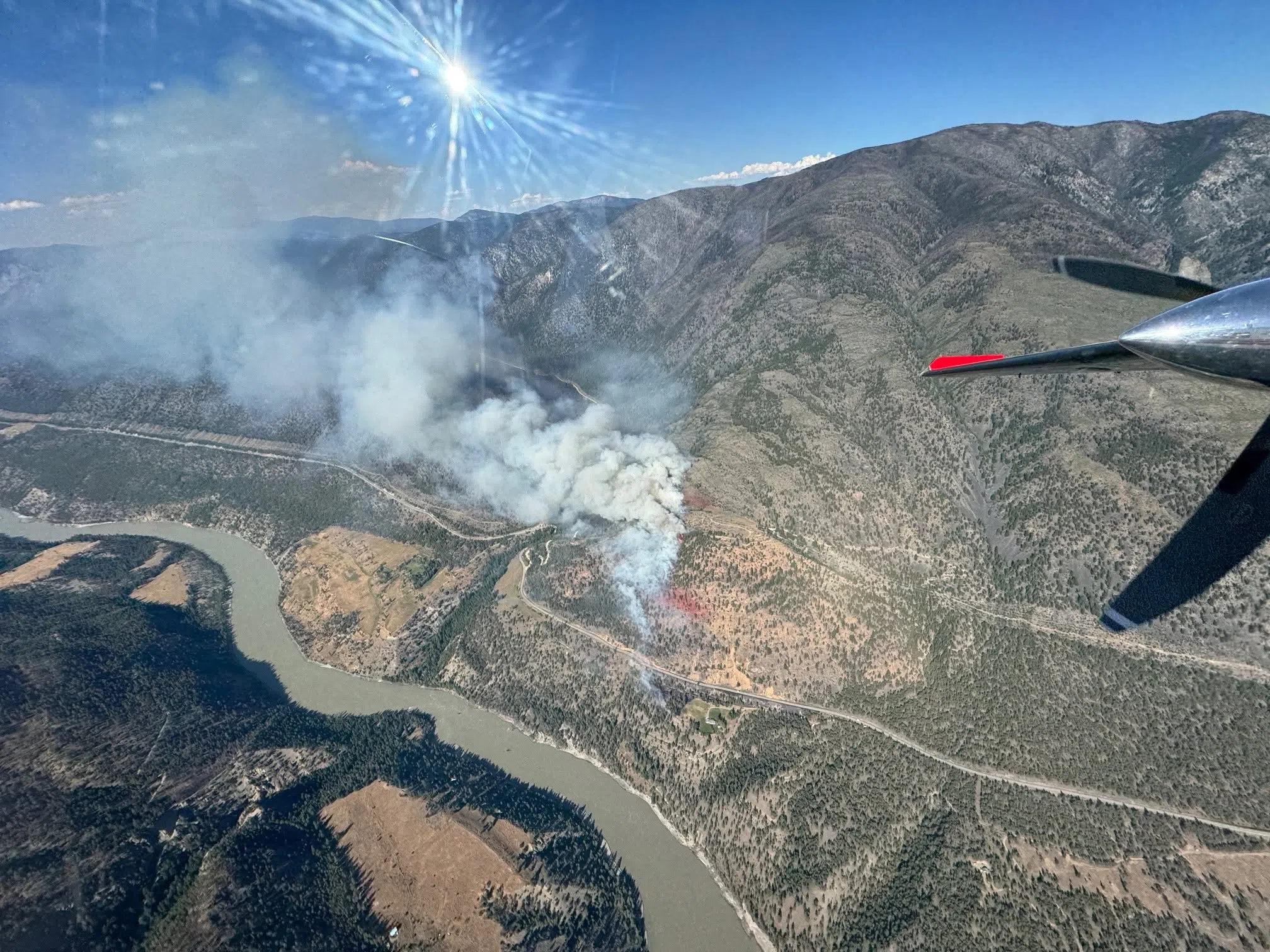 Fire north of Lytton.