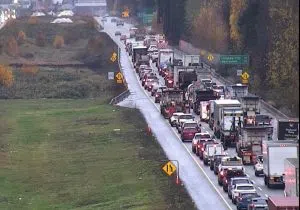 Separate traffic incident.