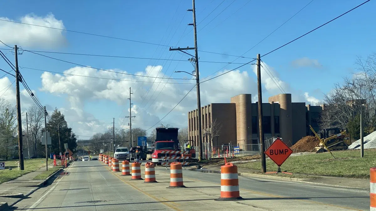 PHOTO Section Of Columbia Avenue Down To One Lane As Construction   120623 Columbia 1200x675 