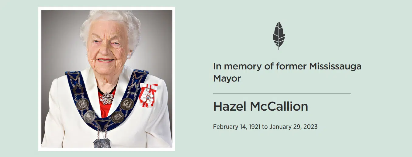 Hazel McCallion Passes Away At 101