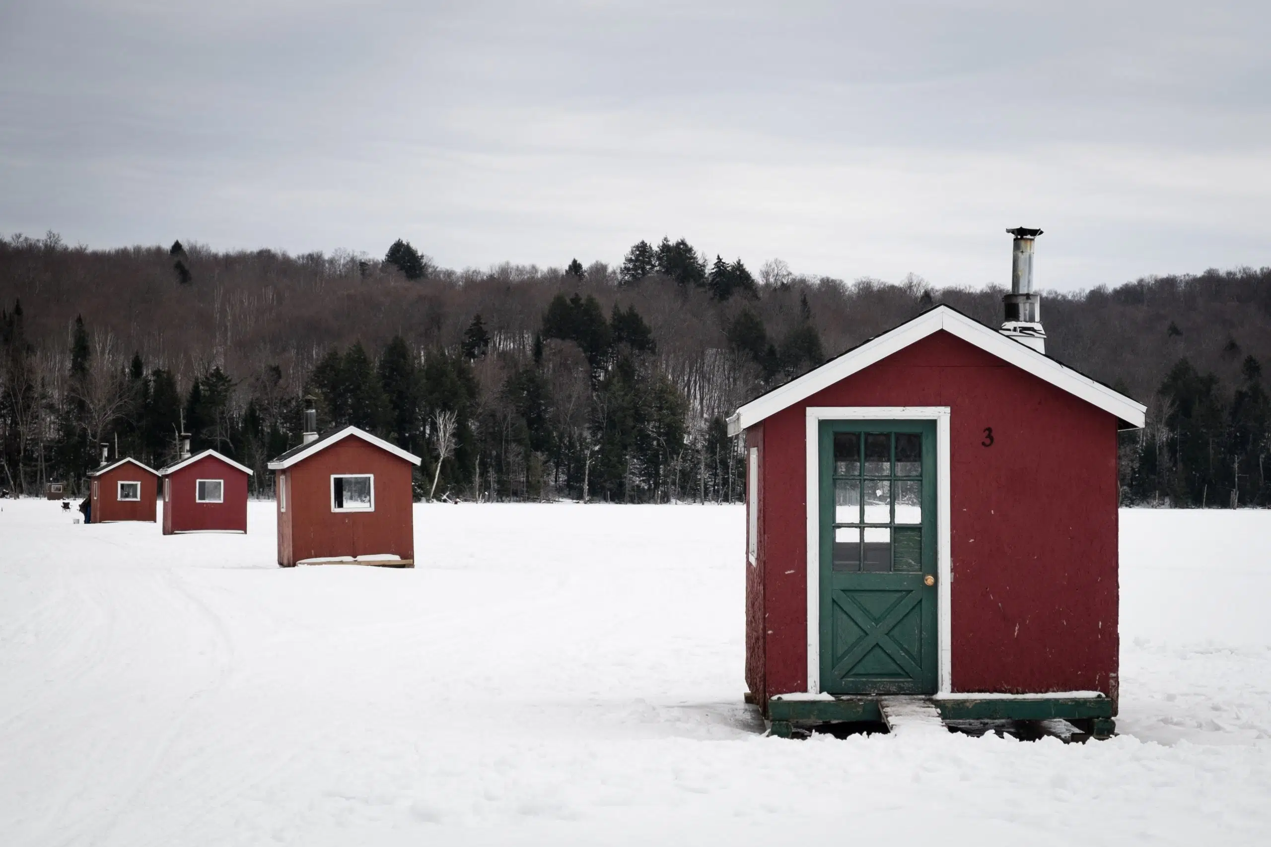 Ice fishing shelters must be removed by Sunday