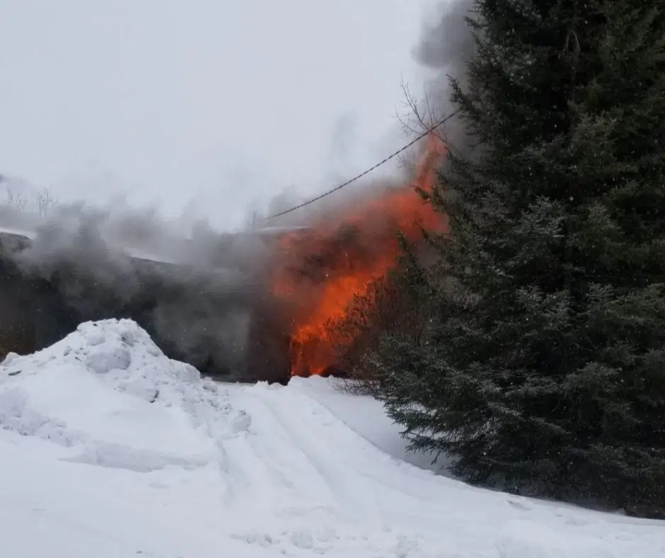 House fire near Dinorwic