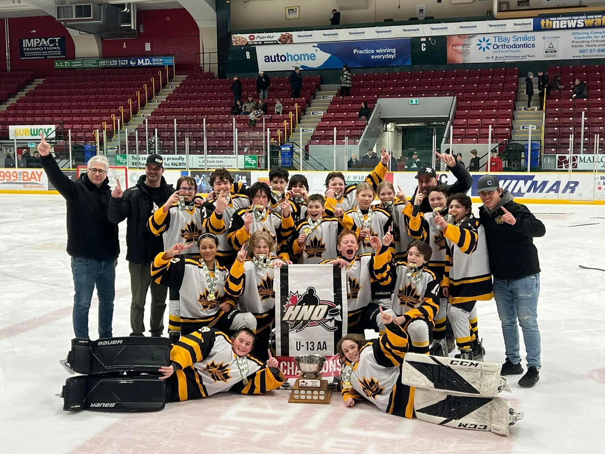 Canadians U13s win northwestern Ontario hockey championship