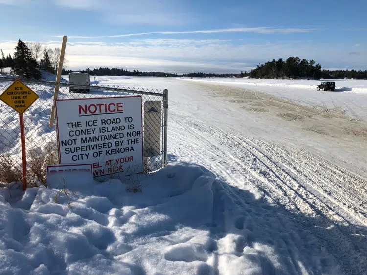 Storm, warm weather closes ice roads in Kenora area