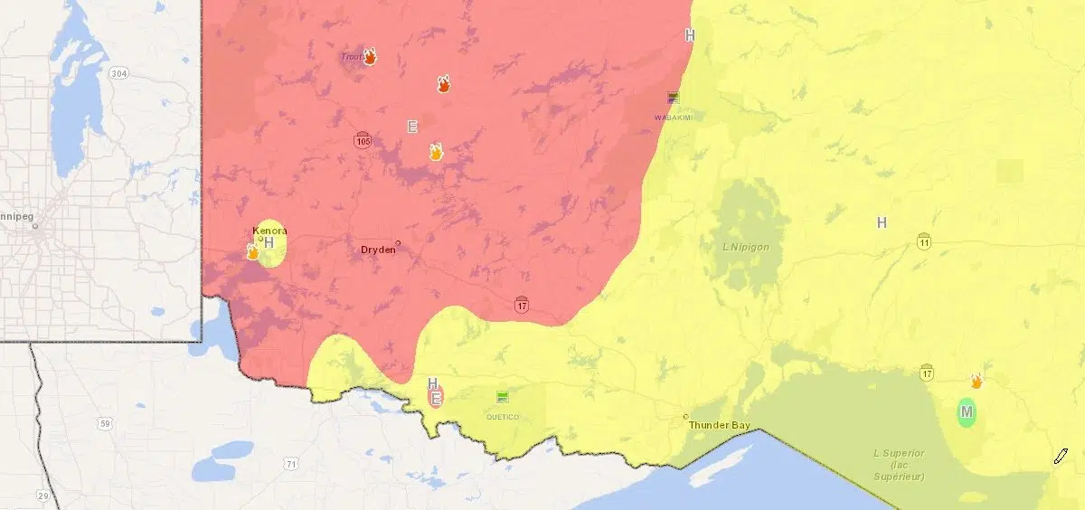 Fire hazard increases CFOB 93.1 The Border