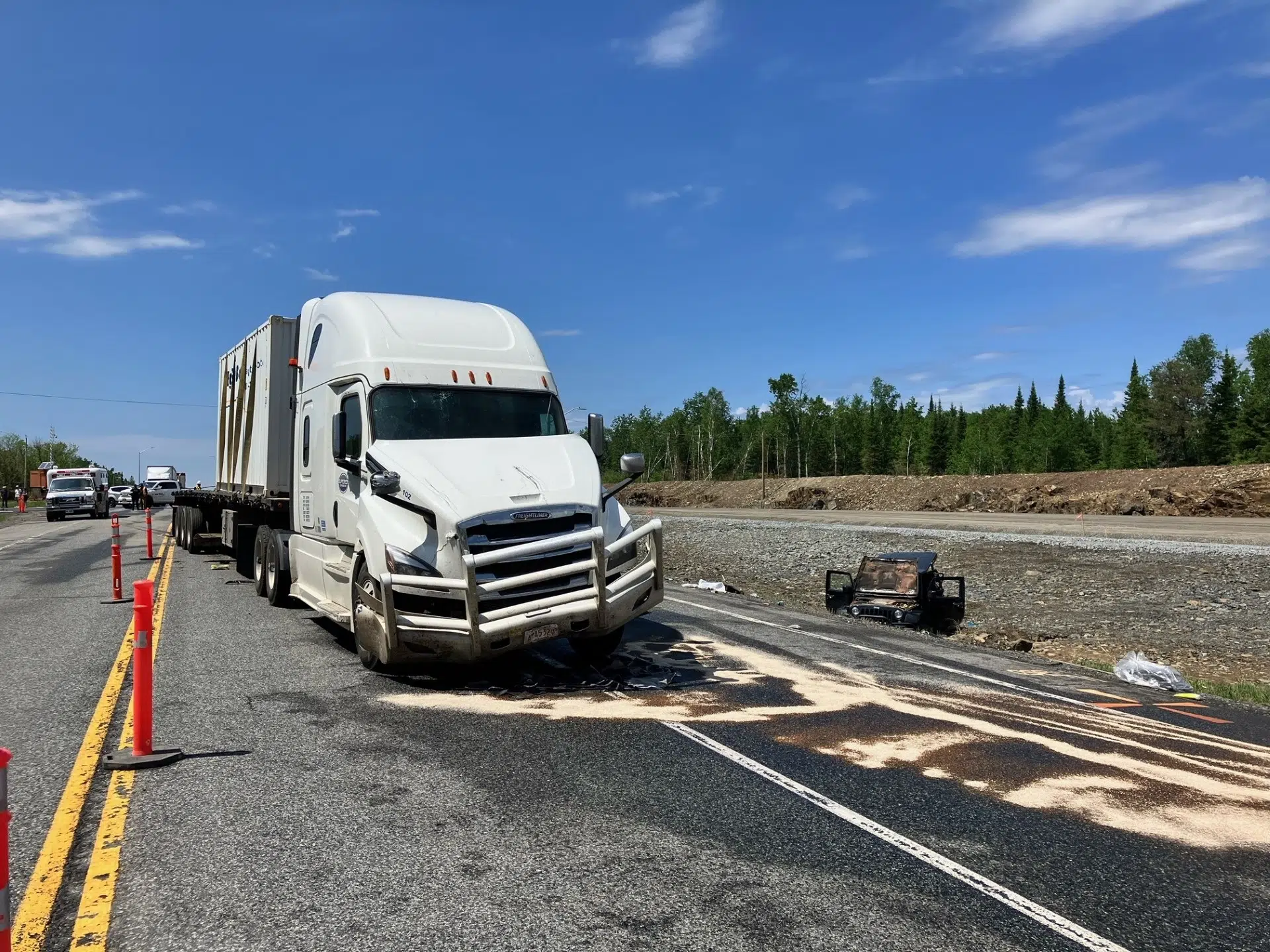 Update: traffic moving at Manitoba border