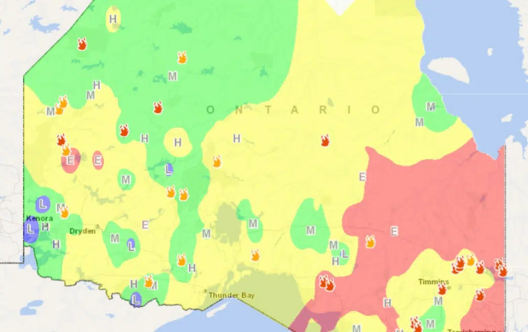 Several new fire starts in northwestern Ontario