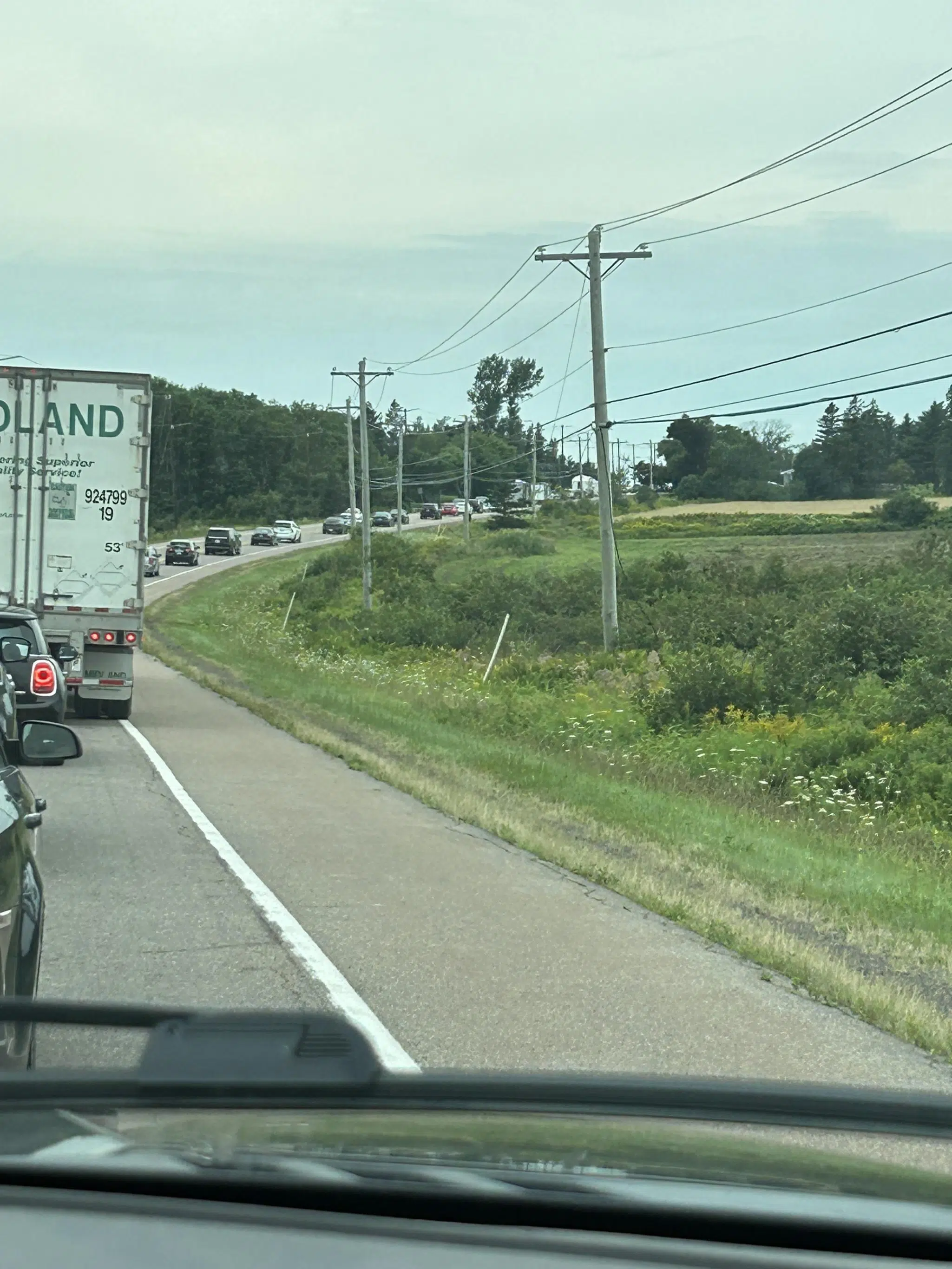 Traffic stalled after crash closes Confederation Bridge