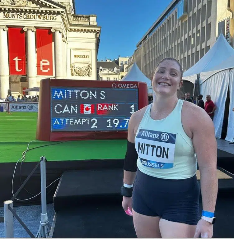 Sarah Mitton claims silver at Diamond League Brussels, qualifies for Finals