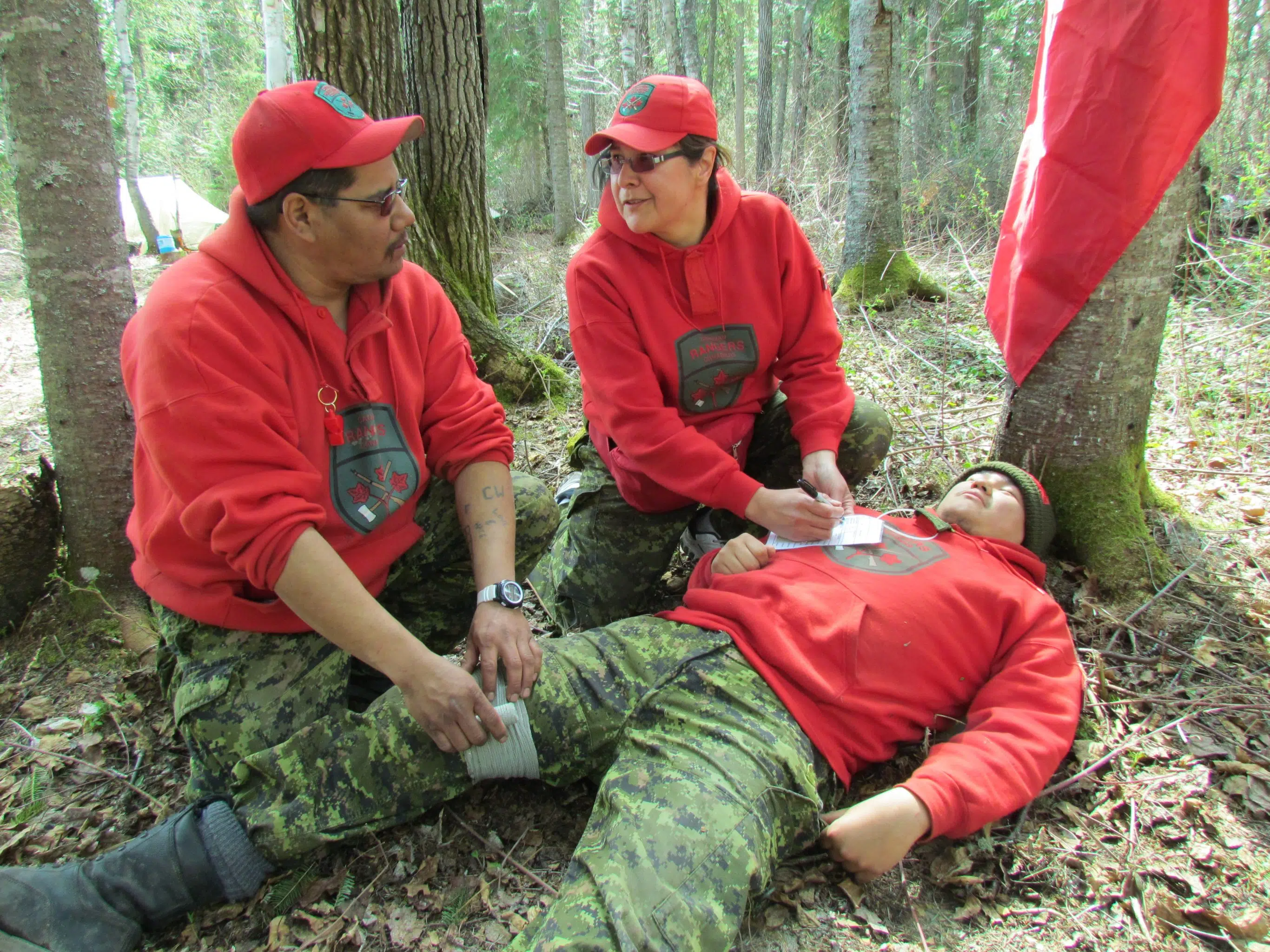 Canadian Rangers training at Rinker Lake this week