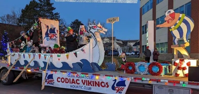 Who were the Greater Moncton Santa Claus parade winners?