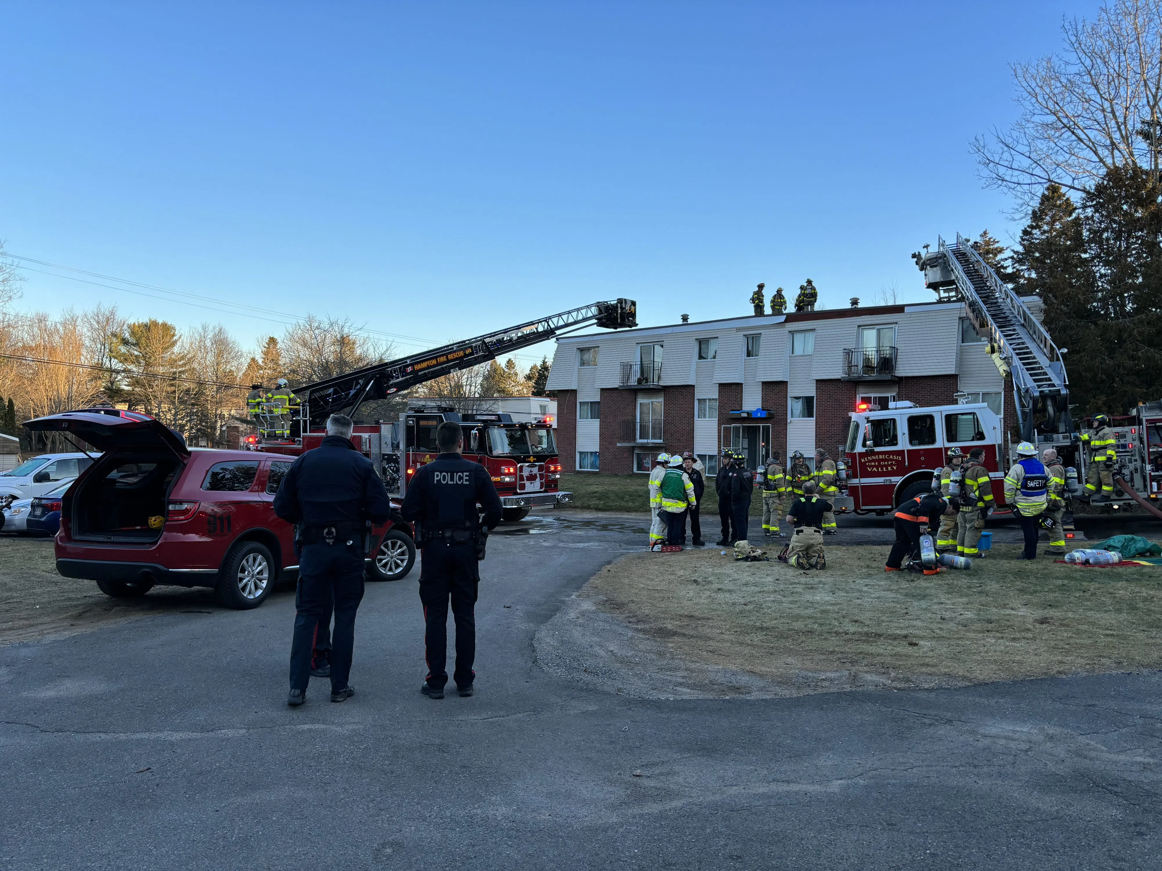 Rothesay apartment building damaged in fire