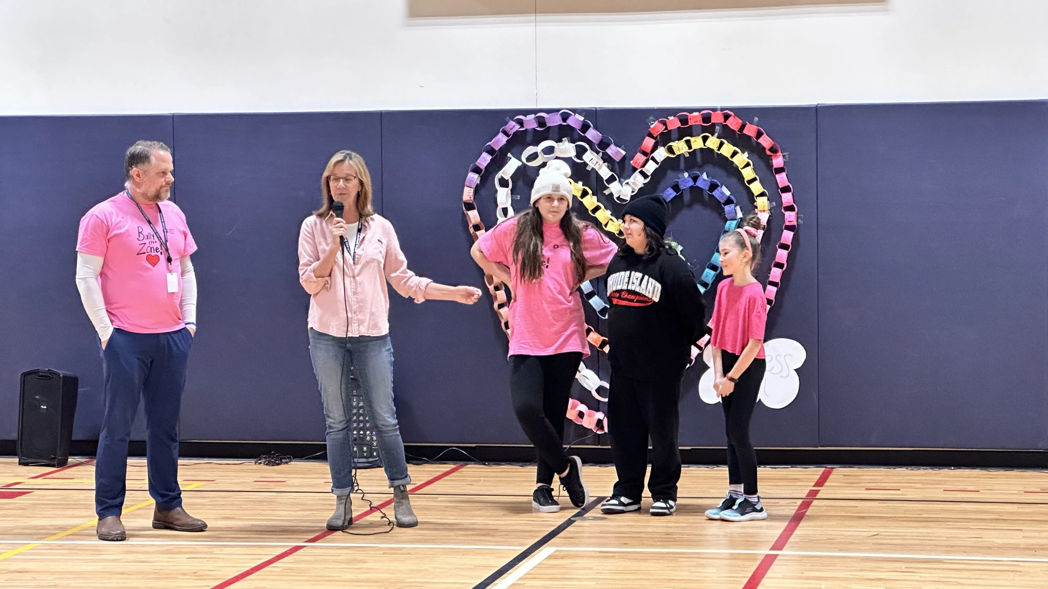 Schools celebrating kindness and anti-bullying on Pink Shirt Day