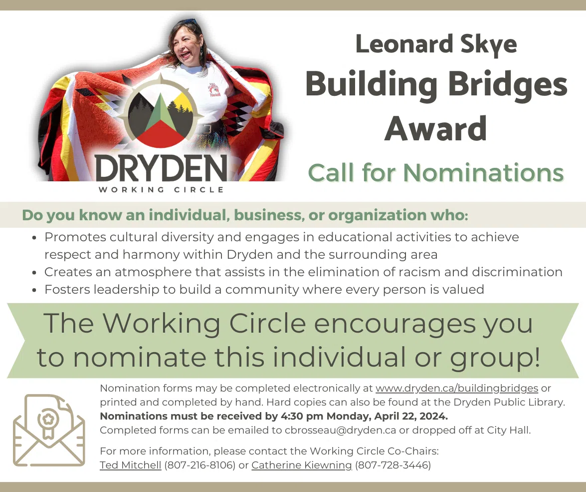 Leonard Skye Building Bridges nominations now available