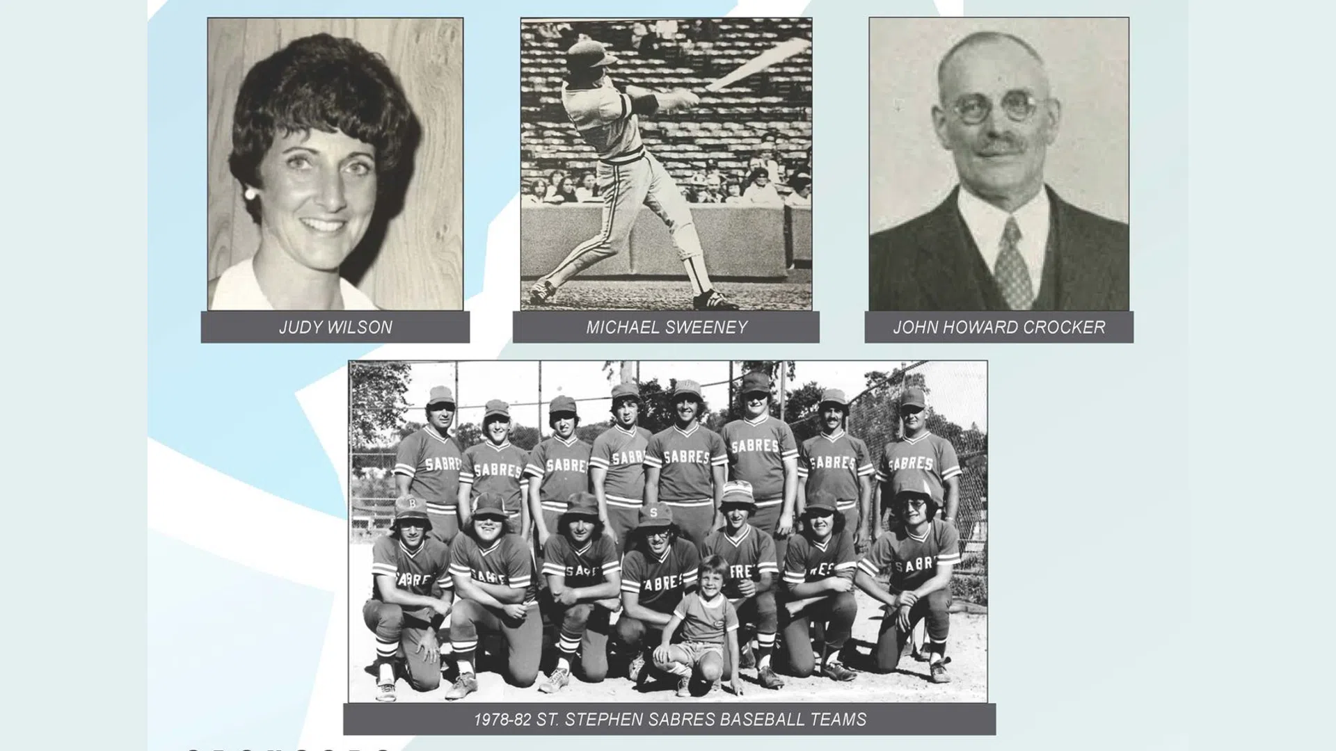 Inductees for Greater St. Stephen Sports Wall of Fame