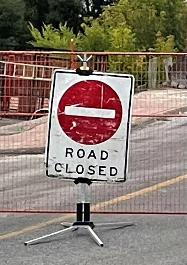 Section of 2nd Street Closed today