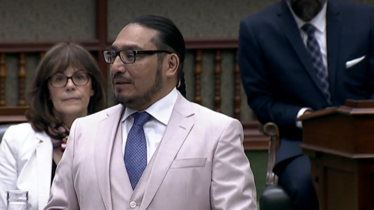 Mamakwa delivers speech at Queen's Park in Oji-Cree - Vimarsana News