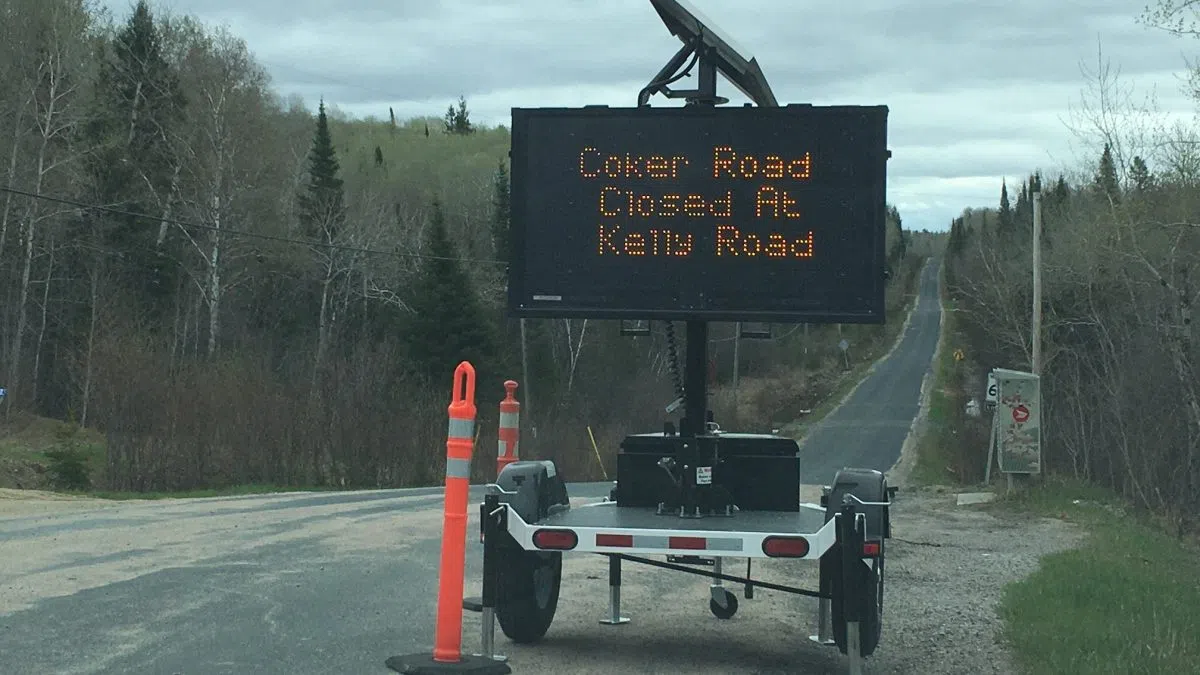 Section of Coker Road closes again Kenora Online