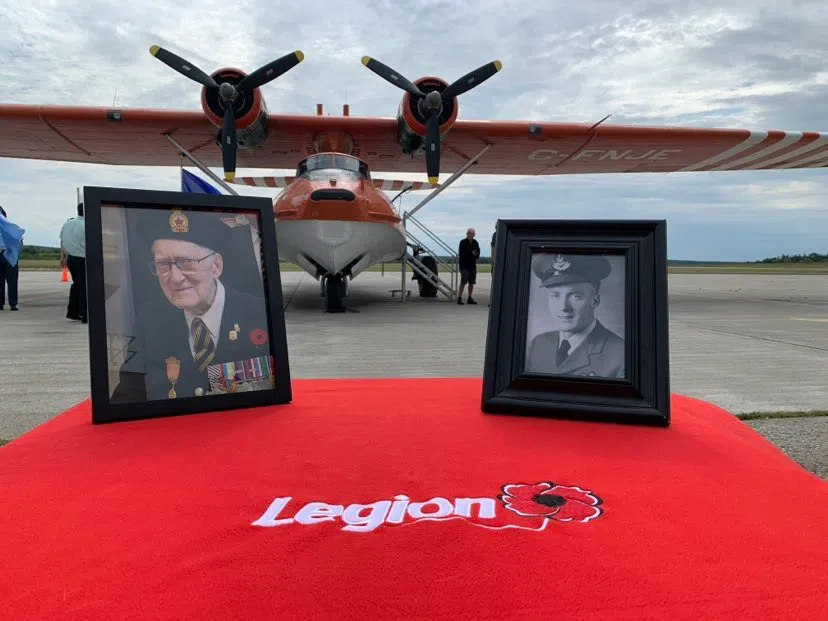 Service for WWII pilot Jim McRae held at Yarmouth Airport