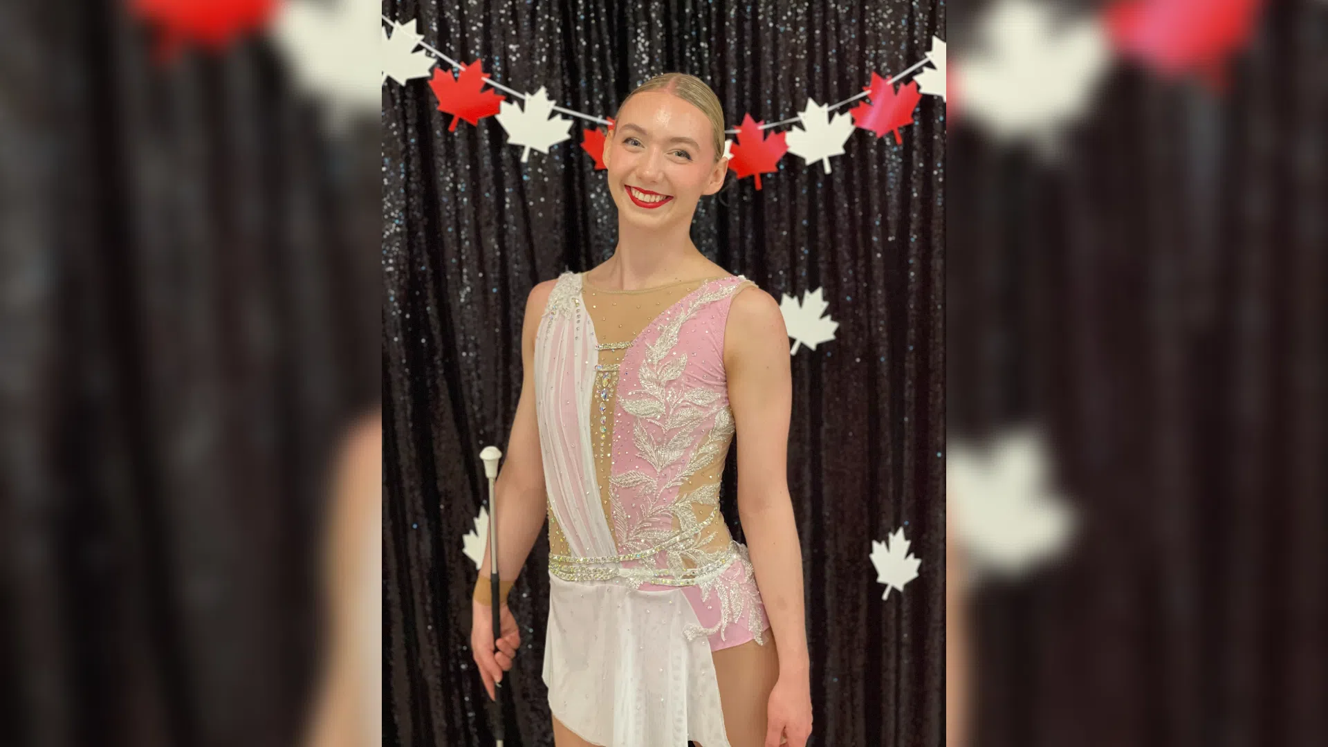 Local baton twirler competing at world championship