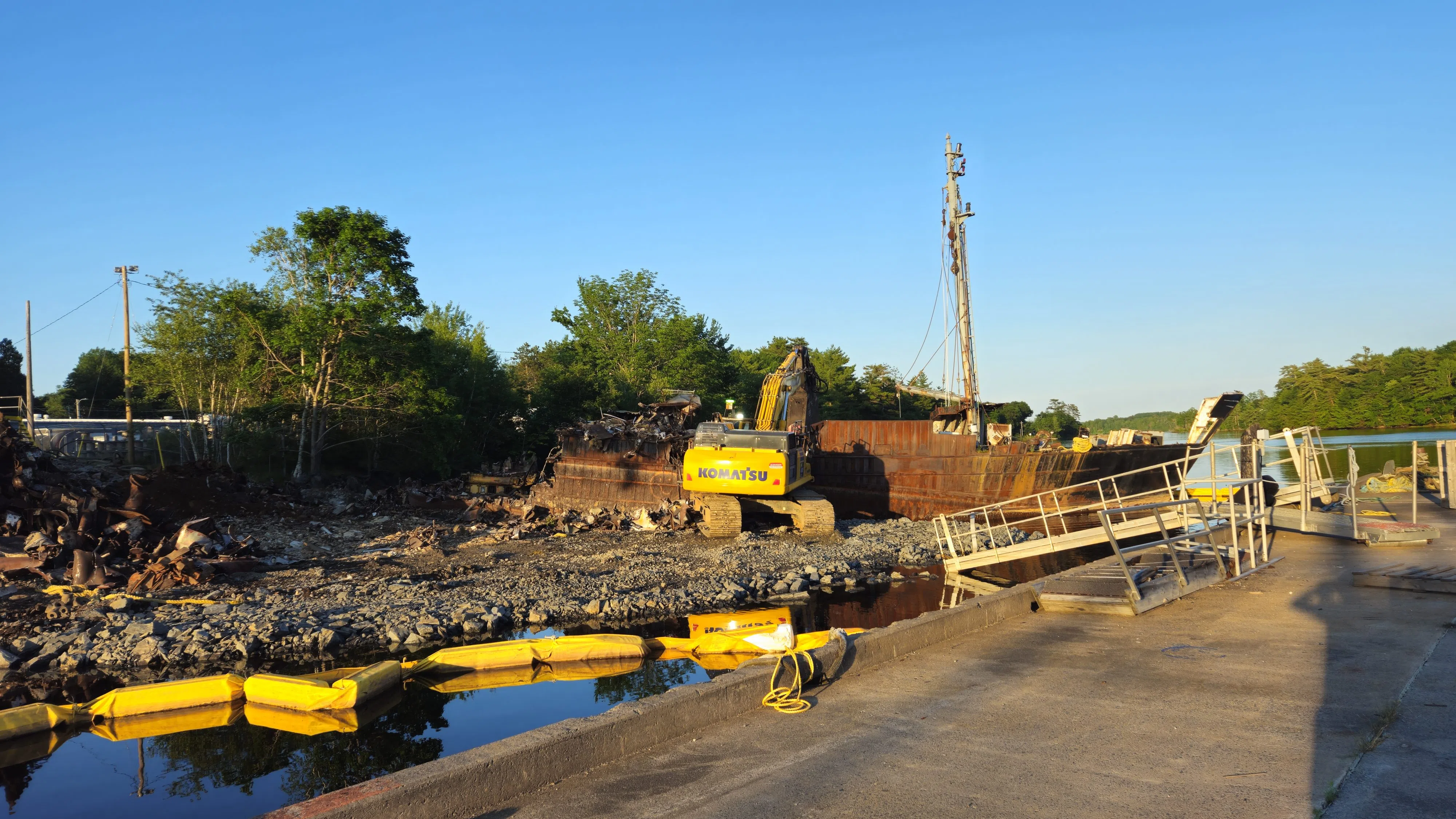 Second derelict vessel hauled out of LaHave River