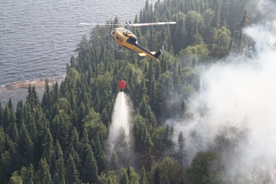 Fairly quiet weekend on the forest fire front