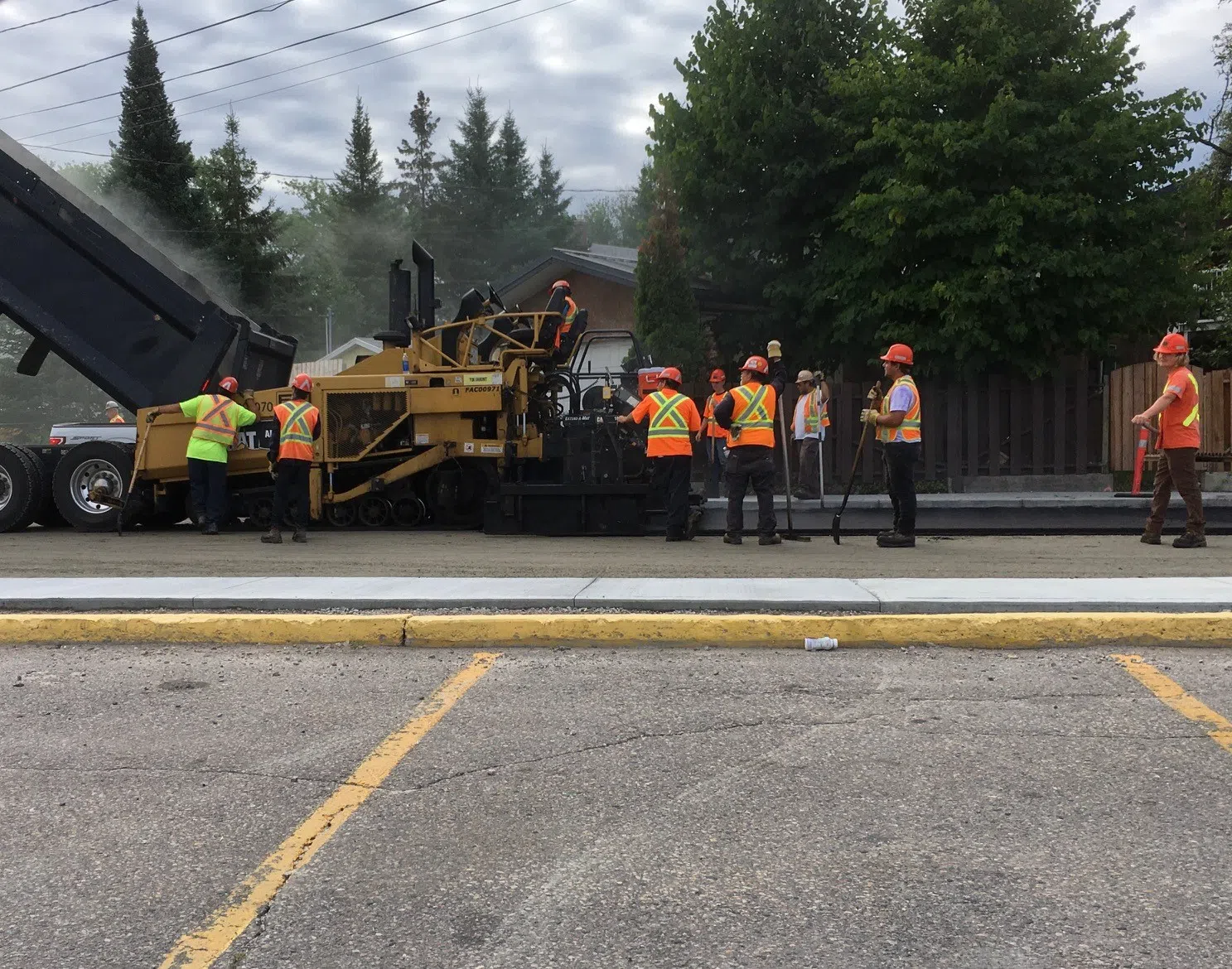 Road closures due to paving in Sioux Lookout