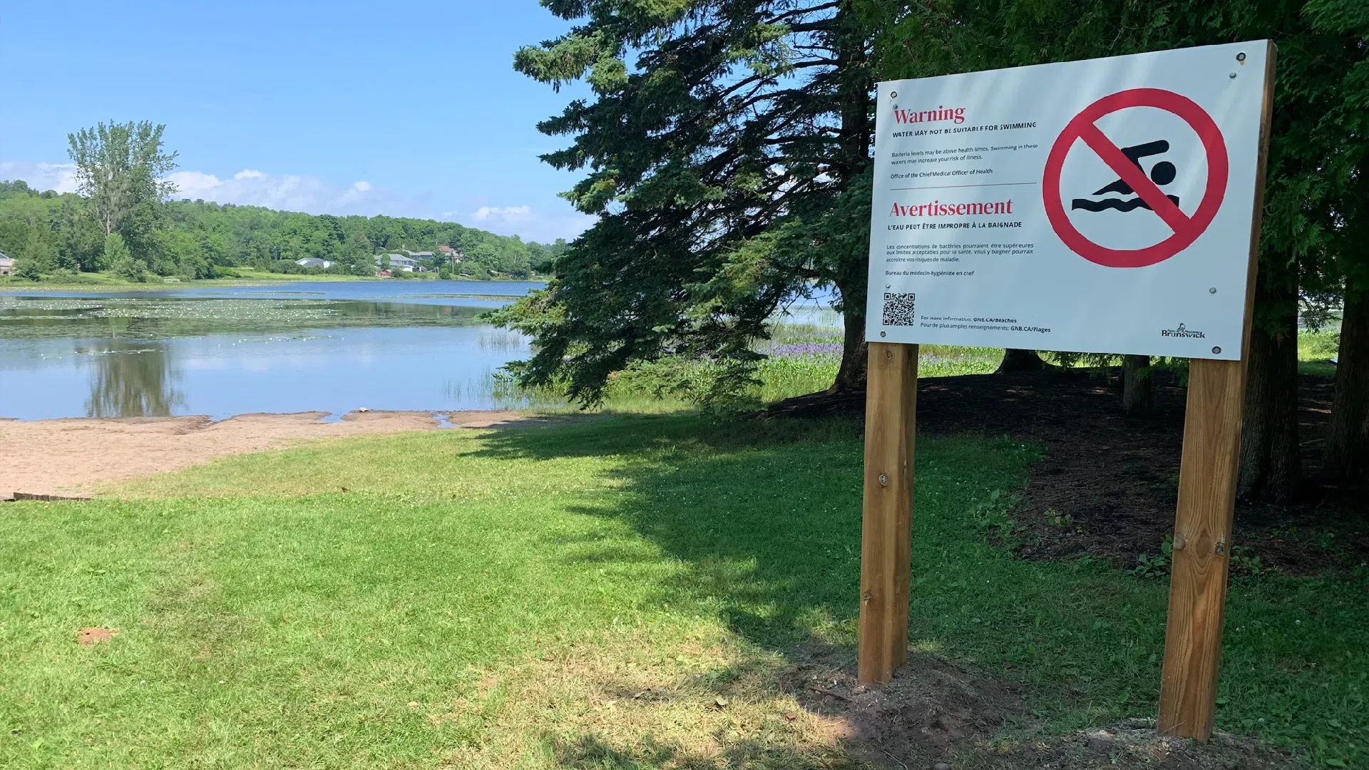 Ritchie Lake Beach in Quispamsis reopens to swimming