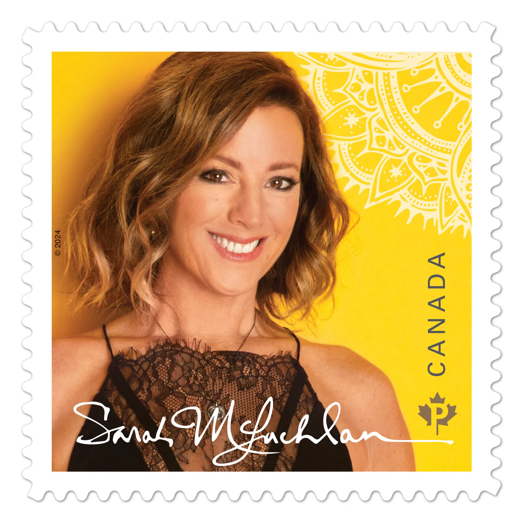 Sarah McLachlan on new Canadian postage stamp