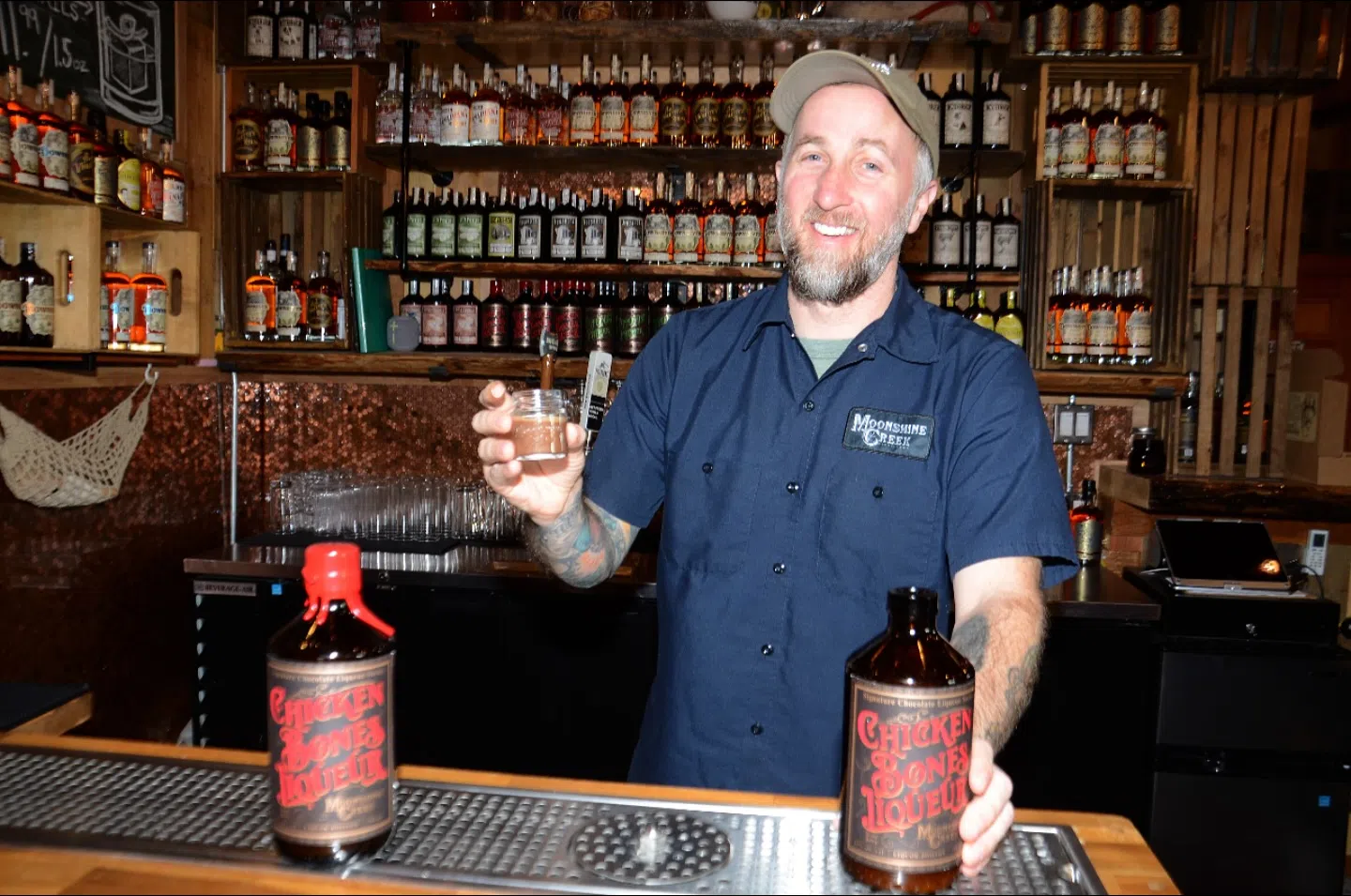 Moonshine Creek celebrates five years of Chicken Bones Liqueur