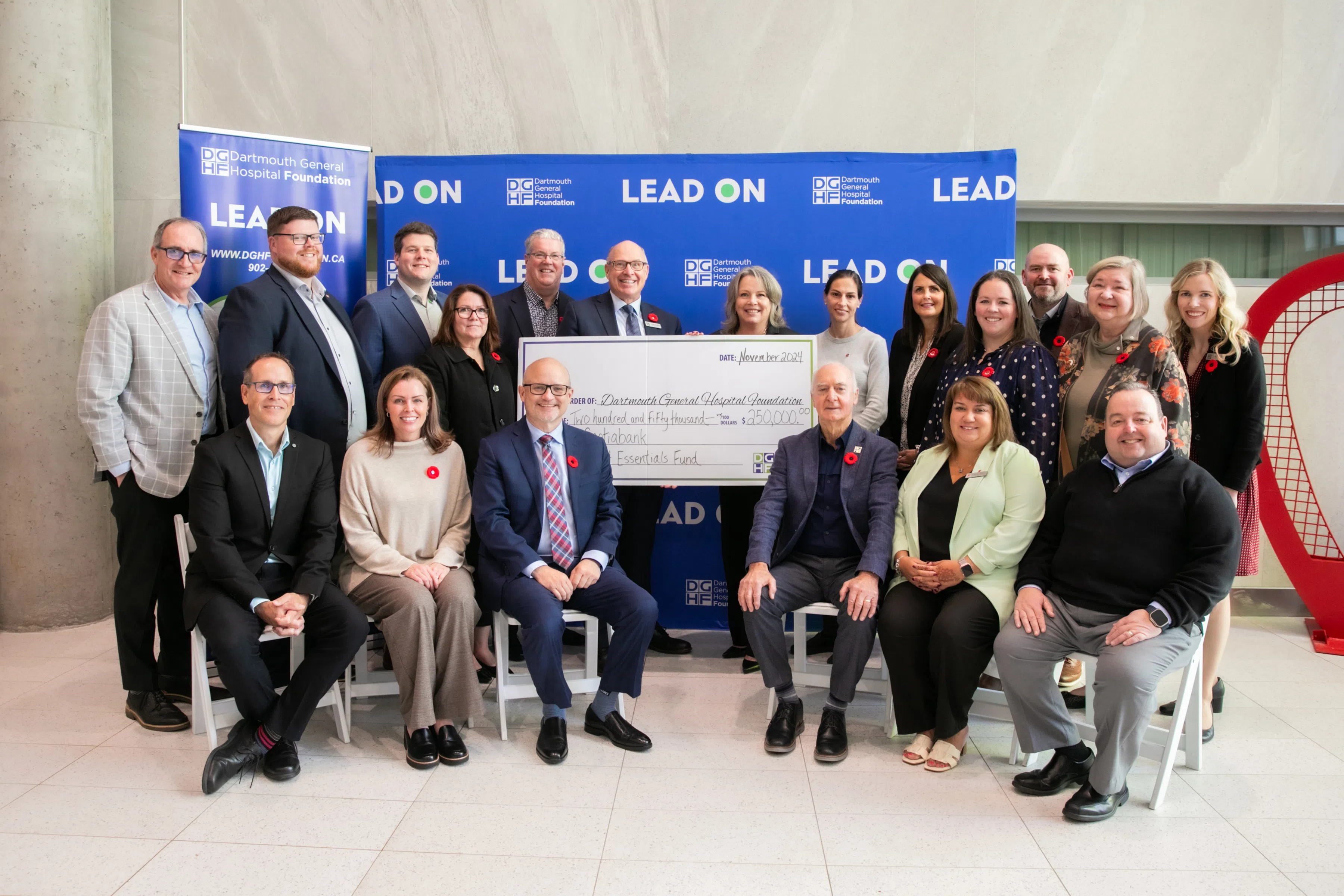 $250K to Dartmouth General from Scotiabank for patient basic needs