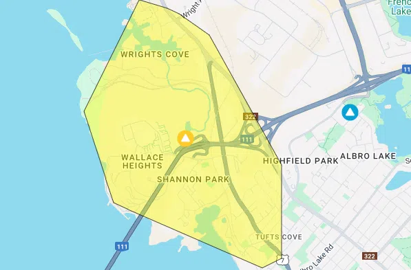 Power outage in Dartmouth