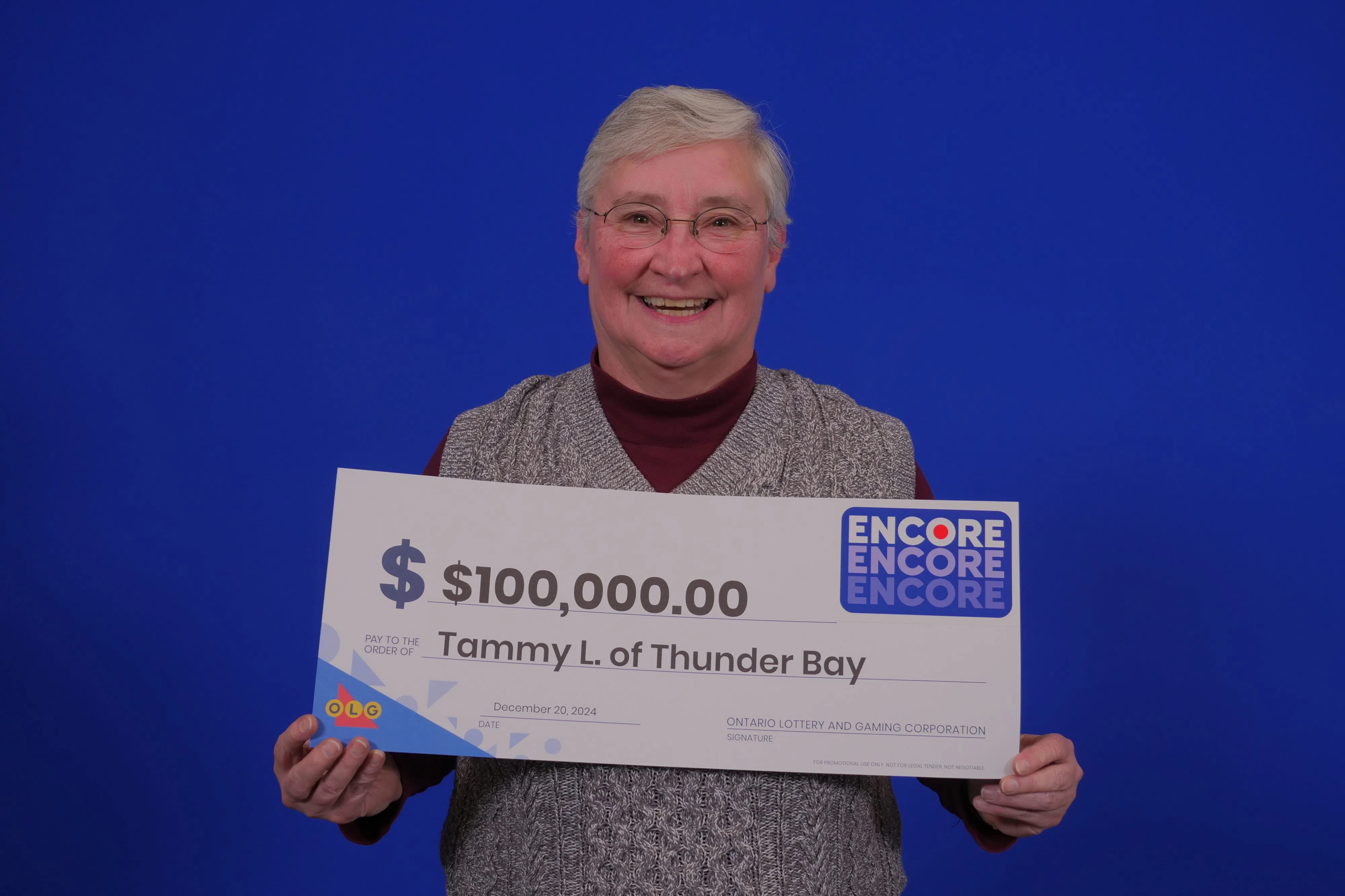 Thunder Bay resident wins $100,000 on OLG Encore