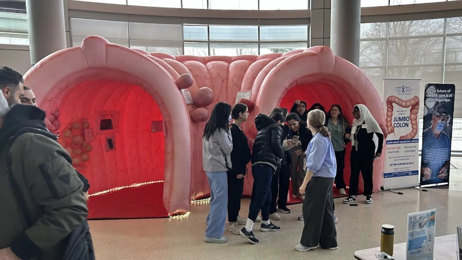Jumbo colon exhibit brings colorectal cancer awareness to Quispamsis