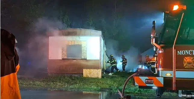 Fire in vacant mini home on Pioneer Avenue