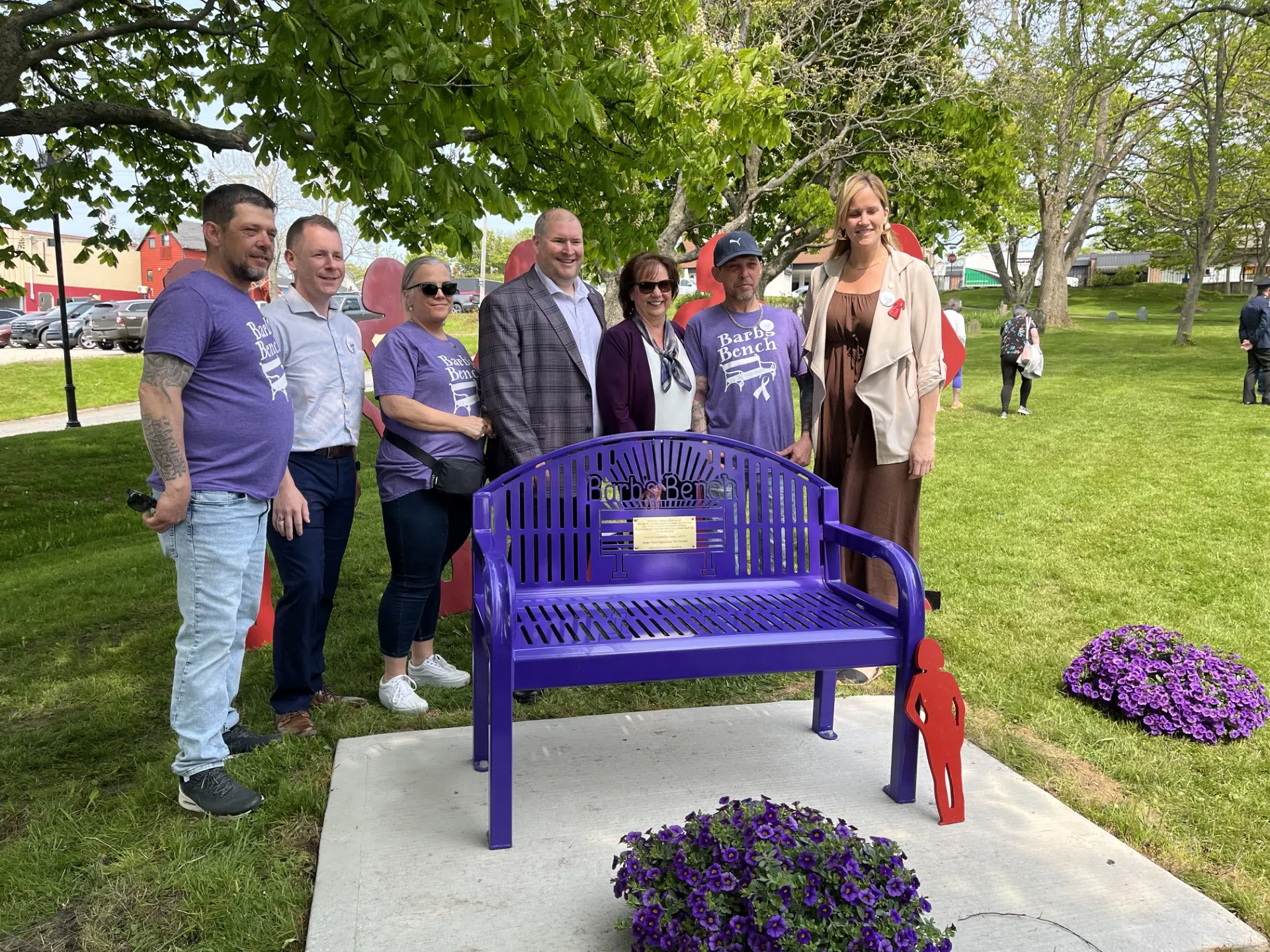 Yarmouth County gets purple benches dedicated to domestic violence victims