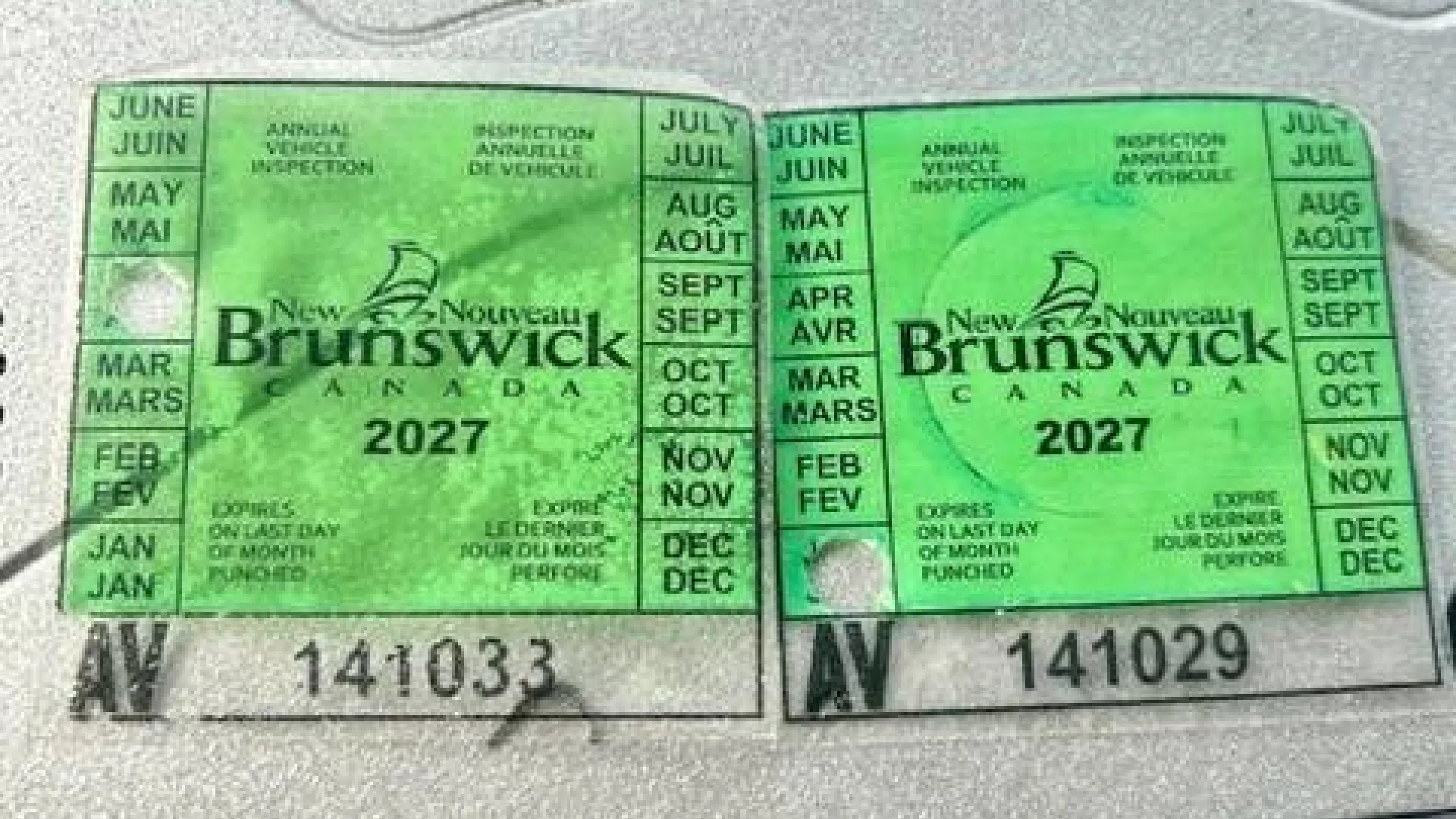 Fake inspection stickers seized during traffic operation