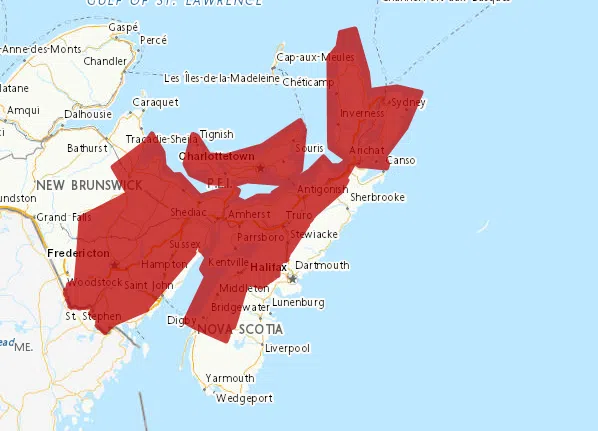 Update: Heat warning on for N.S. but T-storm watch ends