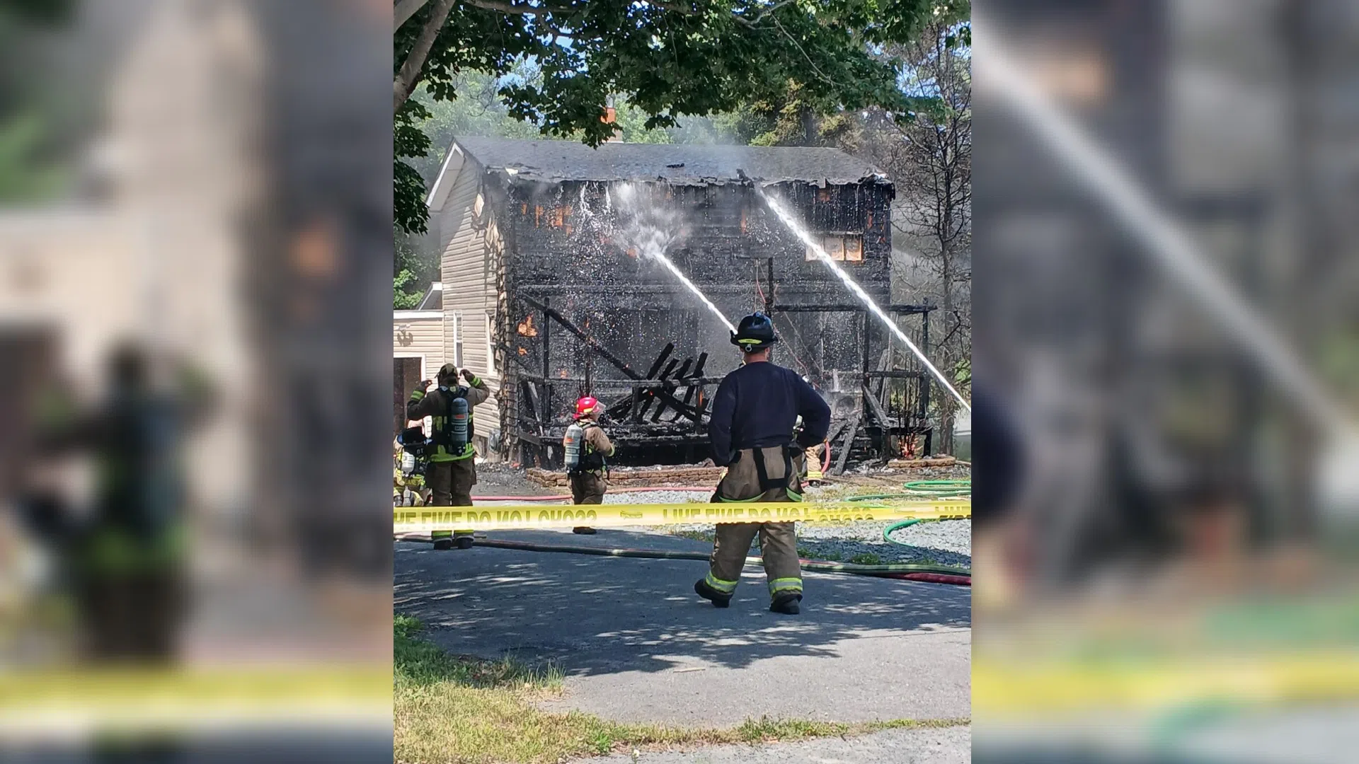 Fire badly damages home near Hwy 7 in Westphal