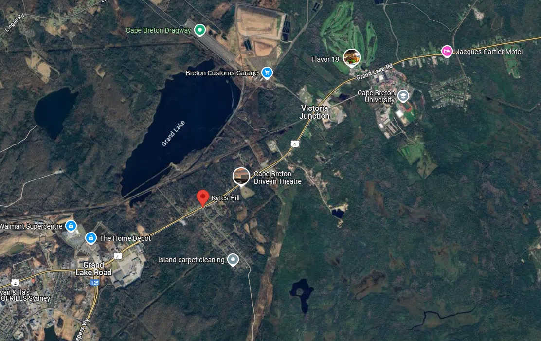 Small wildfire burning near Sydney in Cape Breton