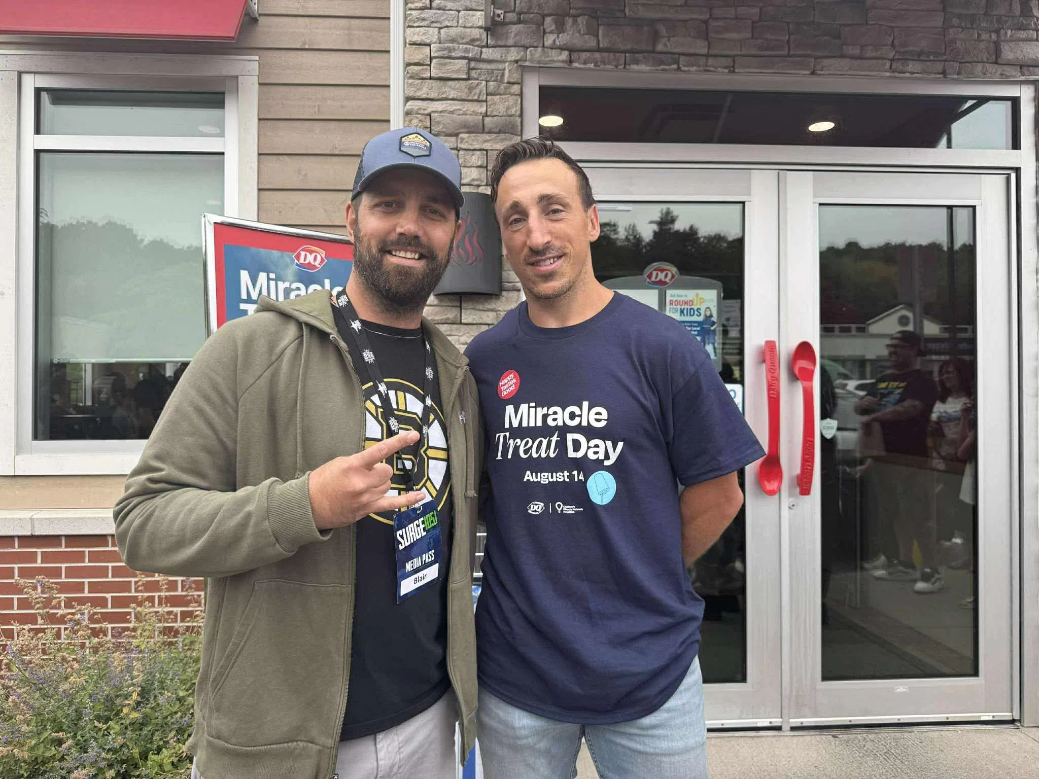 Marchand greets fans at Fall River DQ