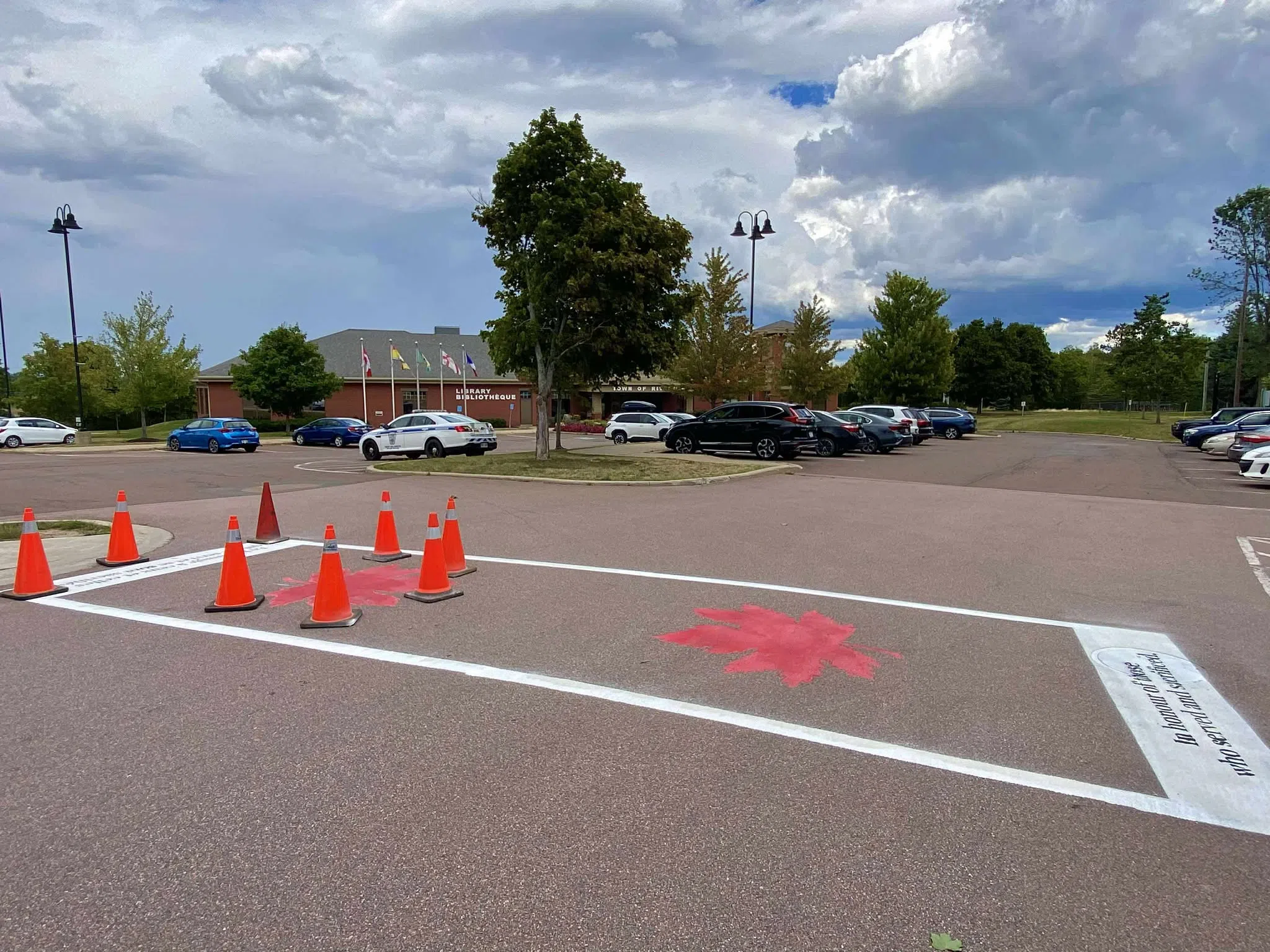 Veterans in Riverview commemorated with crosswalk
