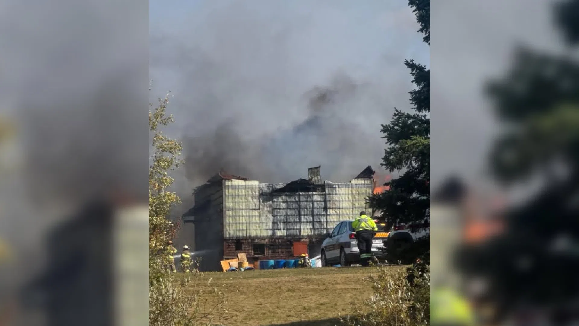 Fire damages barn on Homestead Road in Riverglade, near Salisbury