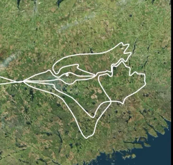 Nova Scotia pilot flies Blue Jays logo across the sky