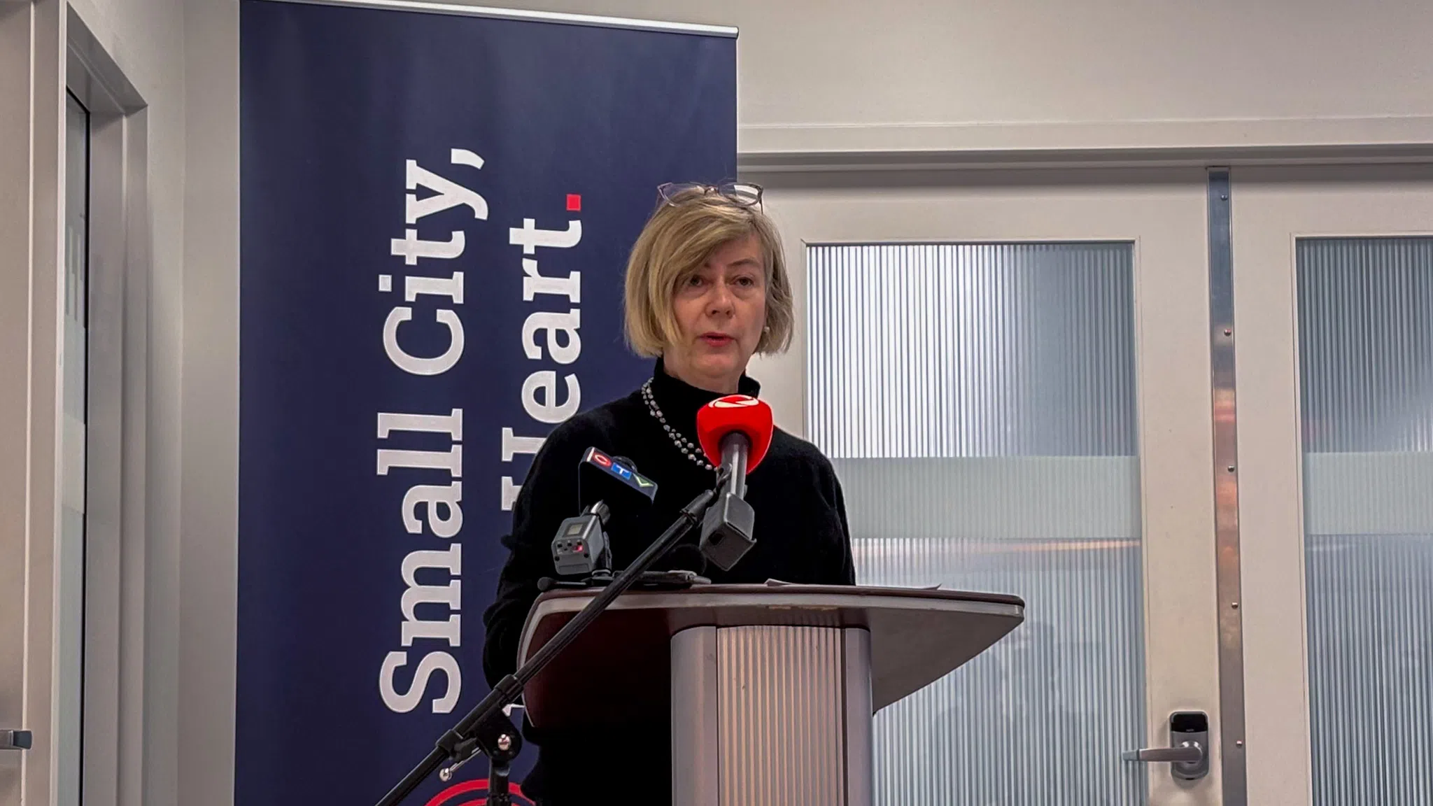 Saint John Mayor Donna Noade Reardon. December 2, 2025. Image: Alex Allan| Acadia Broadcasting