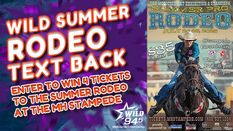 WILD Summer Rodeo Text Back