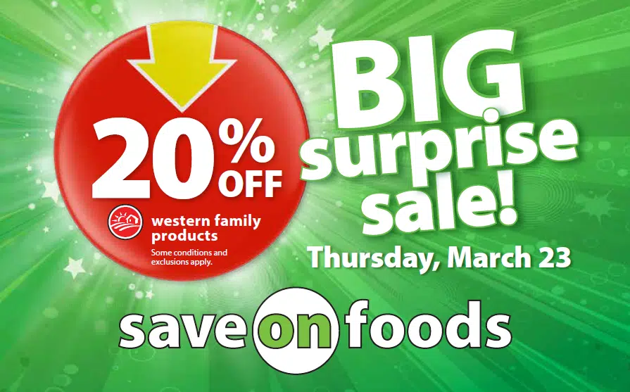 Save-On Foods BIG SURPRISE SALE